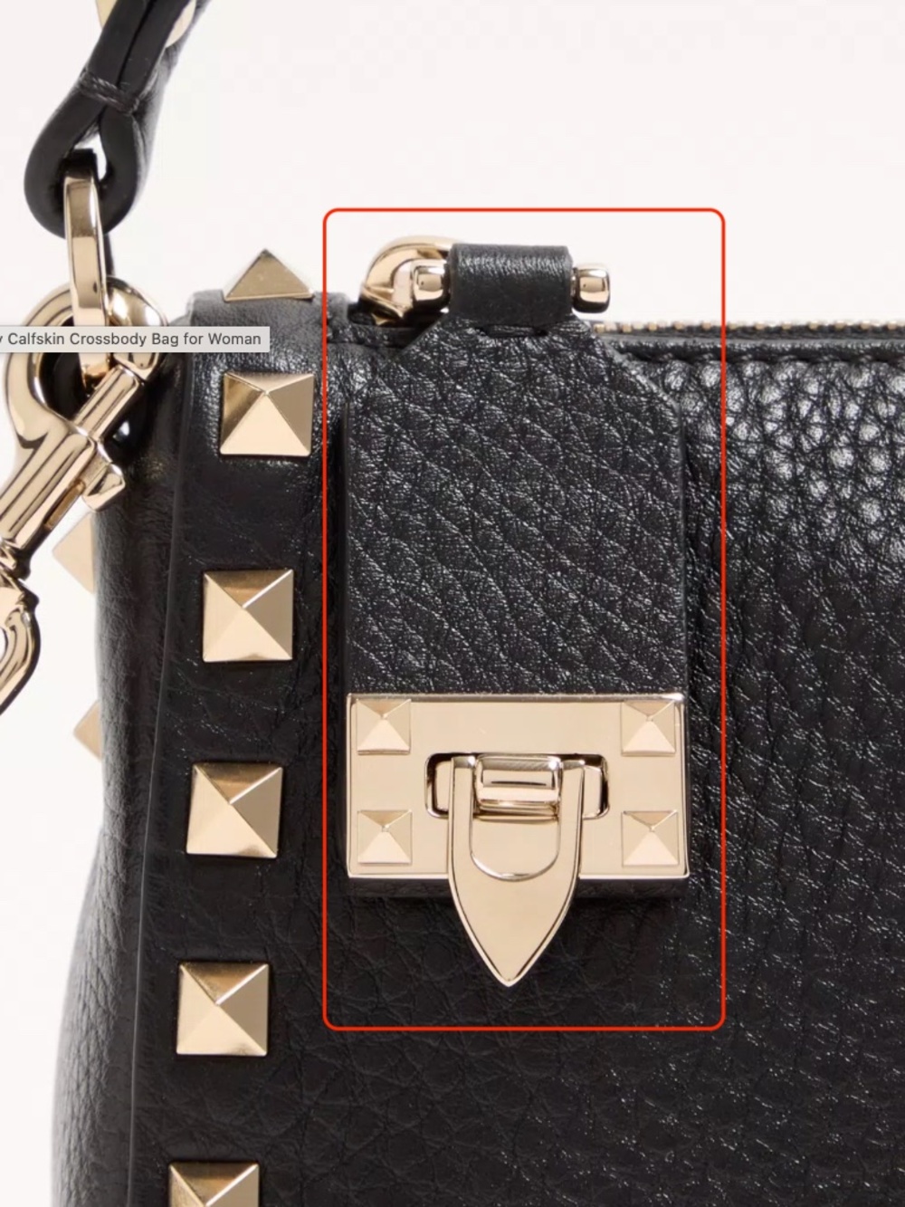 Valentino Garavani Rockstud Zipper Pull Closure Tab Spare Part – Black